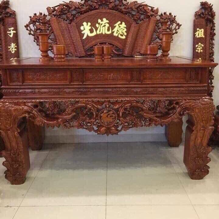 bàn thờ gỗ gõ đỏ